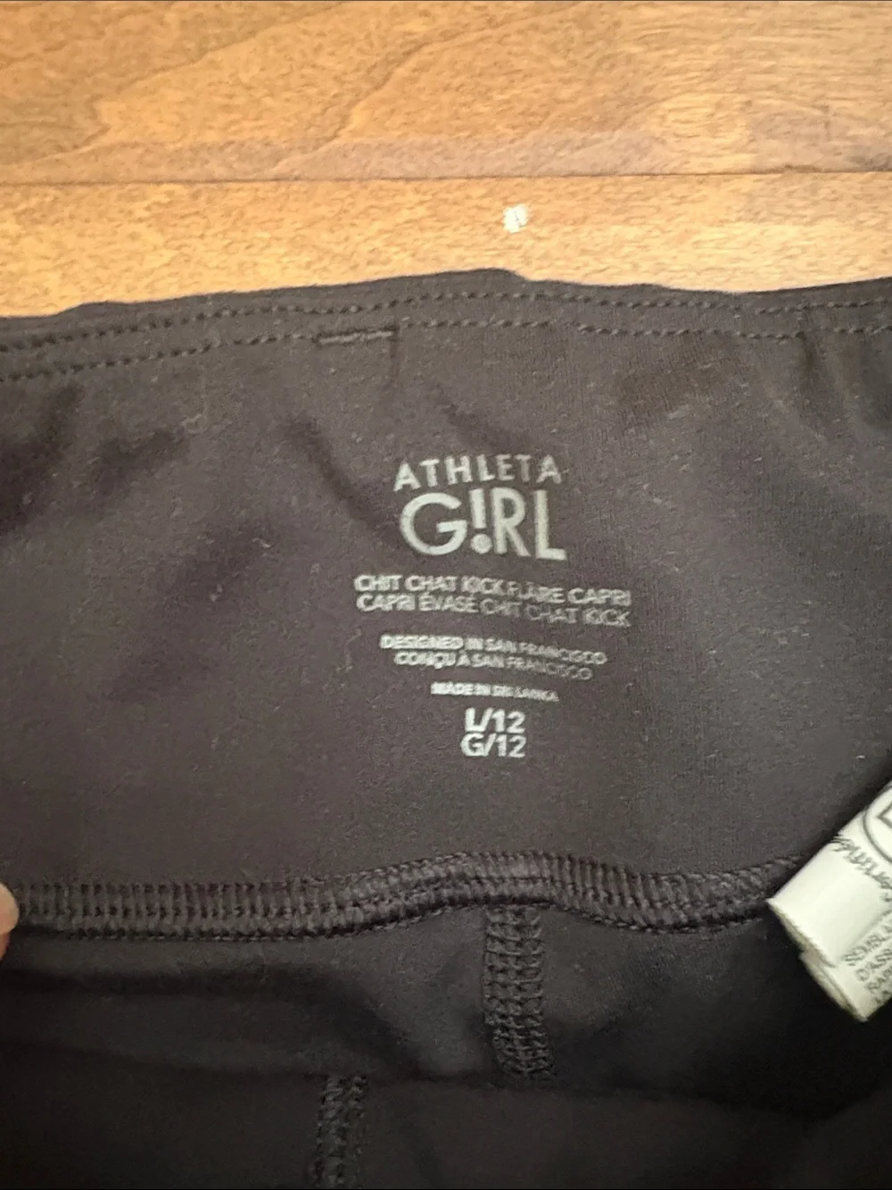 Athleta Black Wide-Leg Kids Leggings